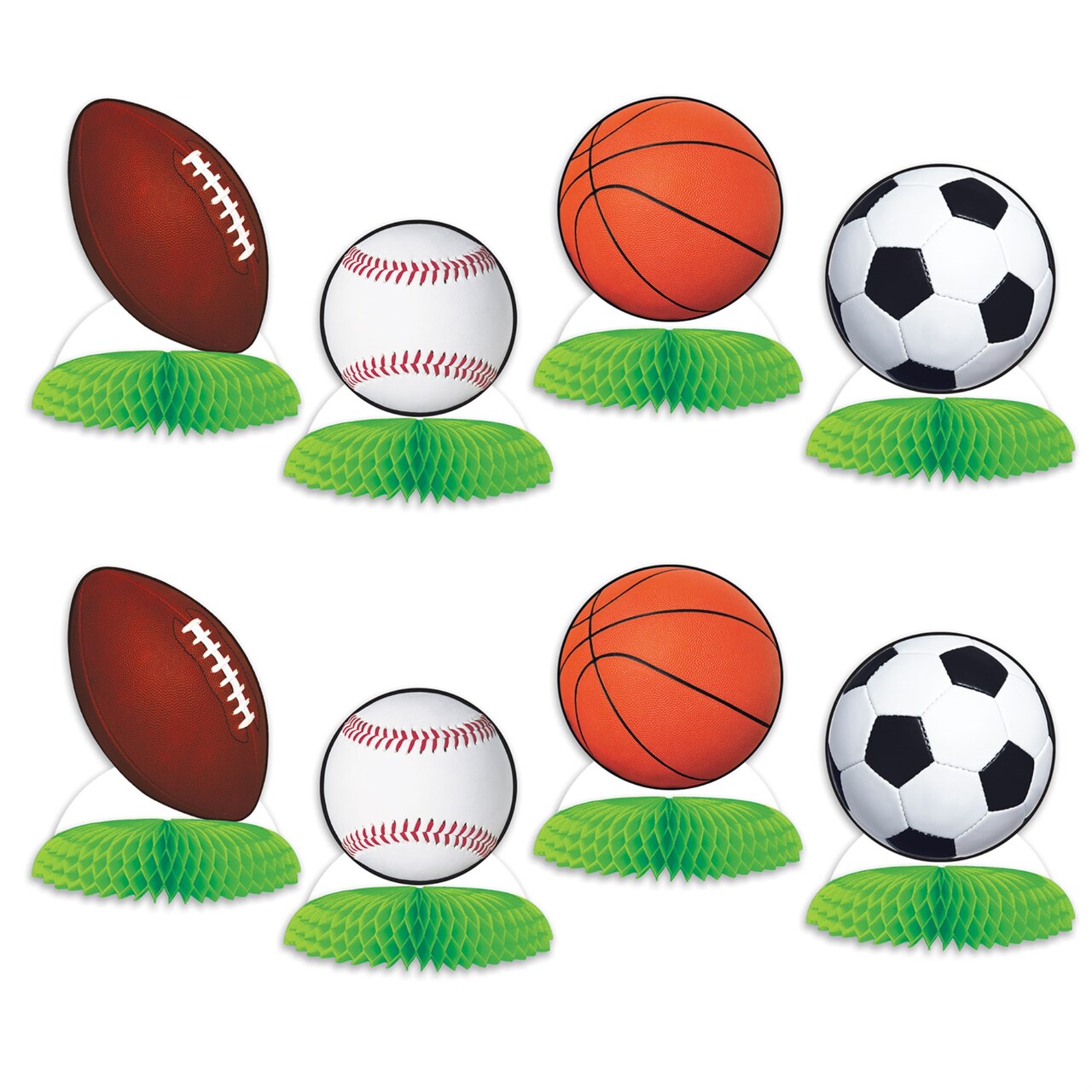 Sports Ball Mini Centerpieces, (Pack of 12)